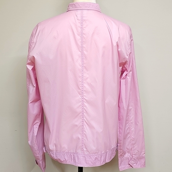 Lacoste Women's Soft Pink Rose Wind Breaker Zip Front Jacket Size 12 New W/Tag - Picture 4 of 13